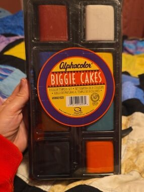 Alphacolor Biggie Cakes Tempera Paint Set - Multicolor